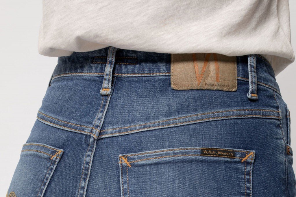 Veganes Logopatch an Jeans: Auch hieran kann man vegane Kleidung erkennen