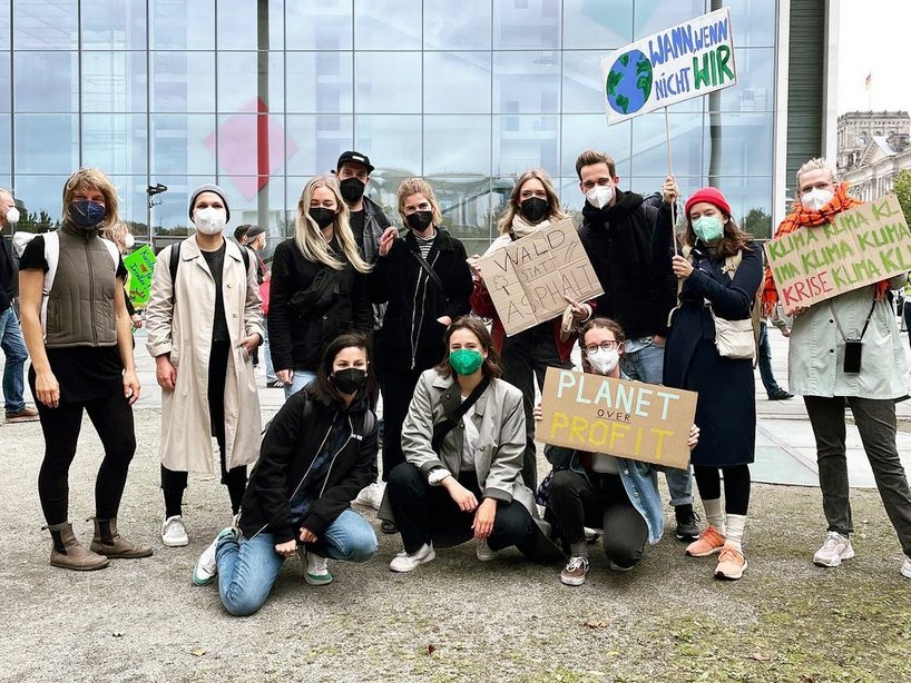 Das Loveco Team auf dem globalen Klimastreik 2021