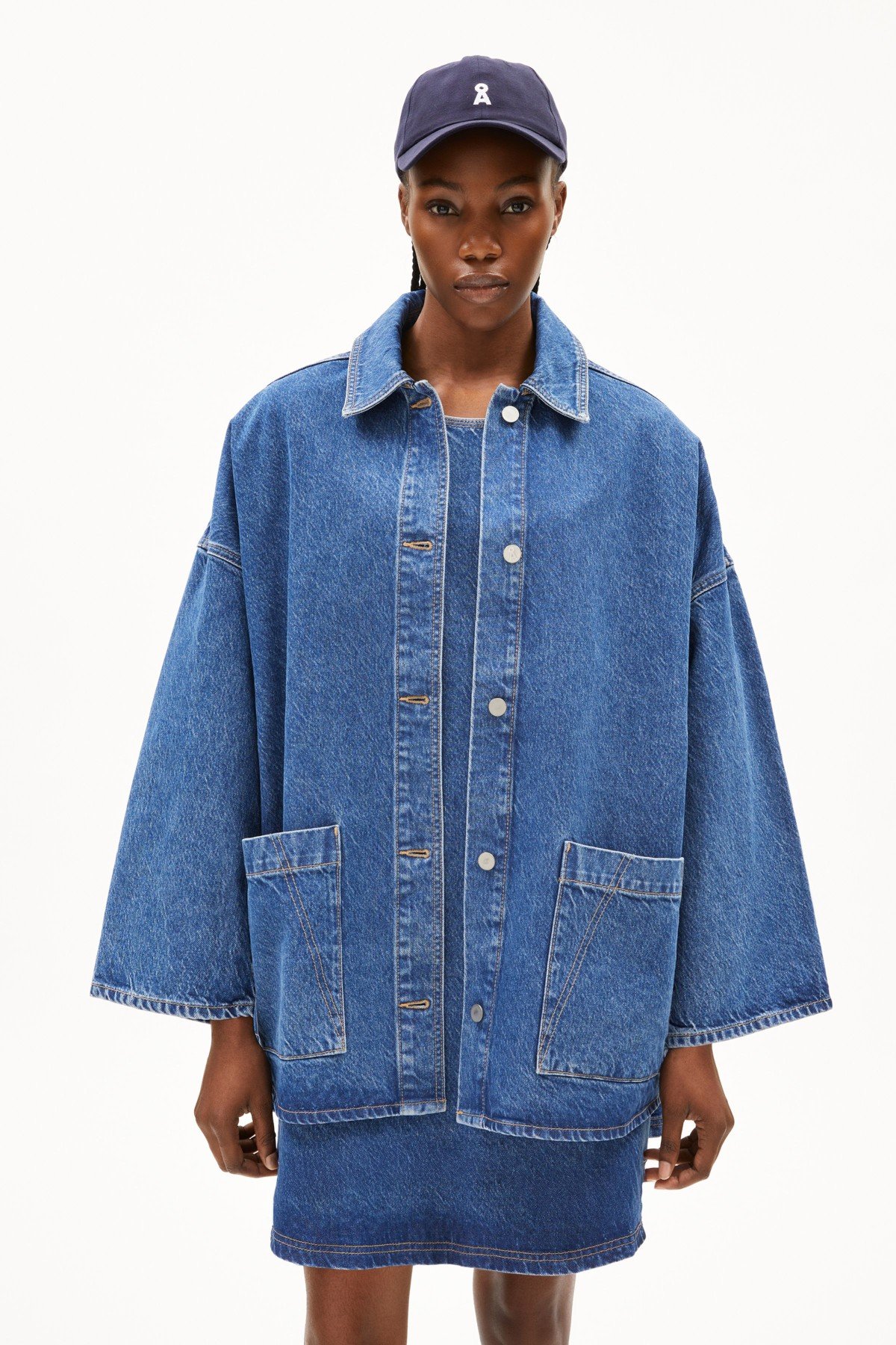 Jeansjacke Draapy Blau