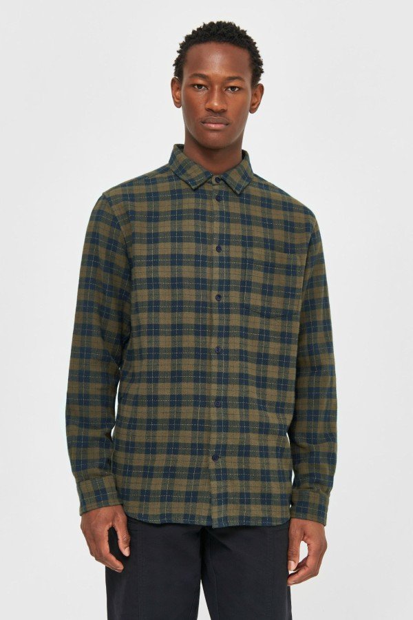 Hemd Checkered Grün