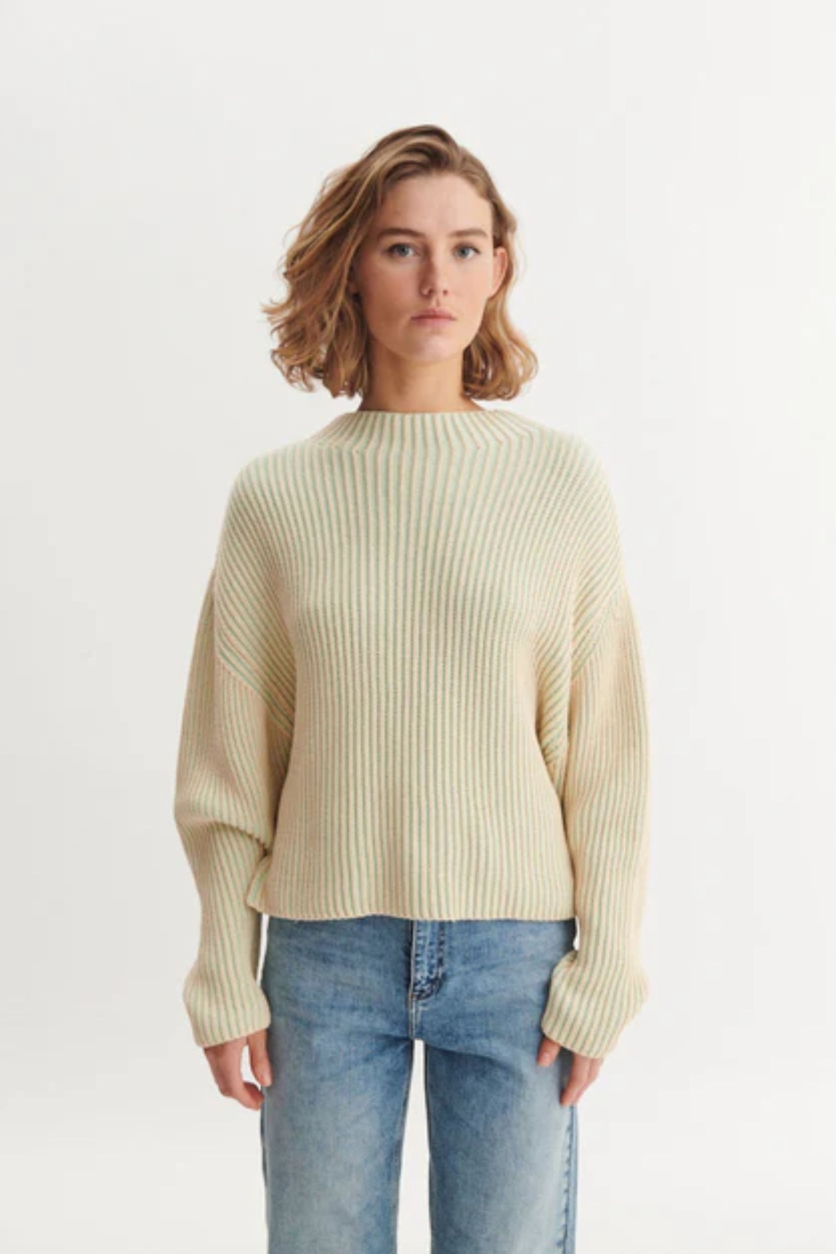 Basic Apparel Pullover Winie 2 Colored Gr&uuml;n