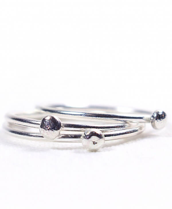 Wild Fawn RING SIMPLE BALL SILBER LOV11852 1
