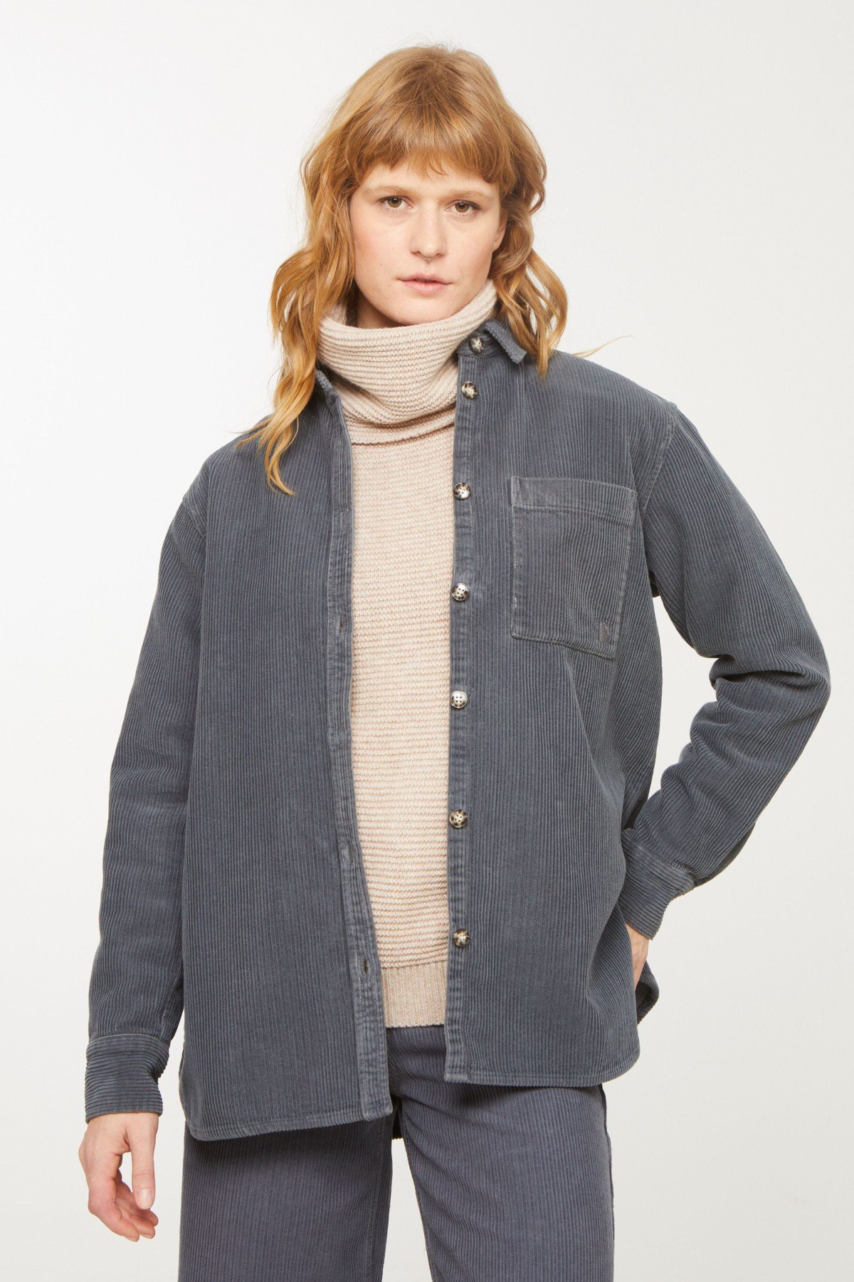 Overshirt Amla Blau