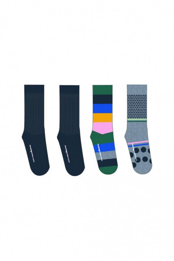 KnowledgeCotton Apparel SOCKEN 4 PACK BUNT MUSTER LOV11873 1