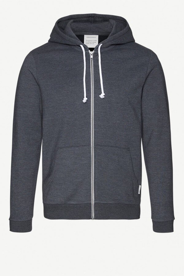 ARMEDANGELS SWEATJACKE JOE DARK GREY MELANGE LOV12522 1