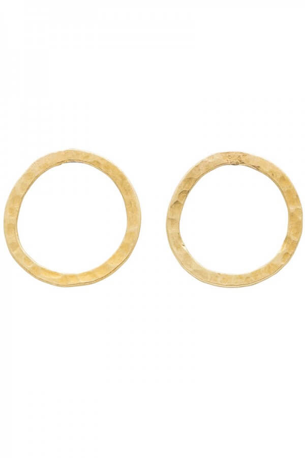 People Tree EARRINGS SIMPLE CIRCLE BRASS LOV12408 1