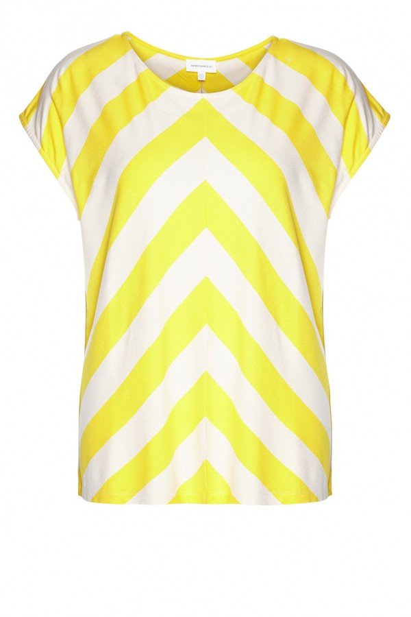 ARMEDANGELS T-SHIRT ELVAA STREIFEN MIX SANDSHELL BEIGE LOV13312 1