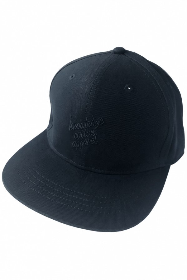 KnowledgeCotton Apparel CAP WITH EMBRODERY TOTAL ECLIPSE LOV12639 1