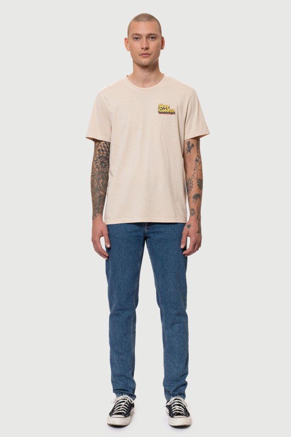 Nudie Jeans T-Shirt Roy Stay Golden LOV18149 8