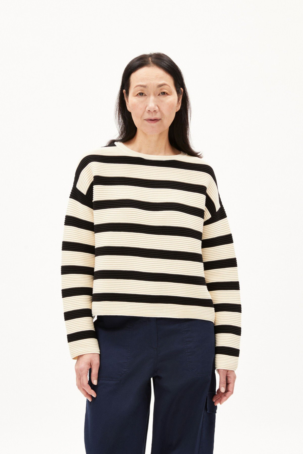 Pullover Merinaa Striped Beige