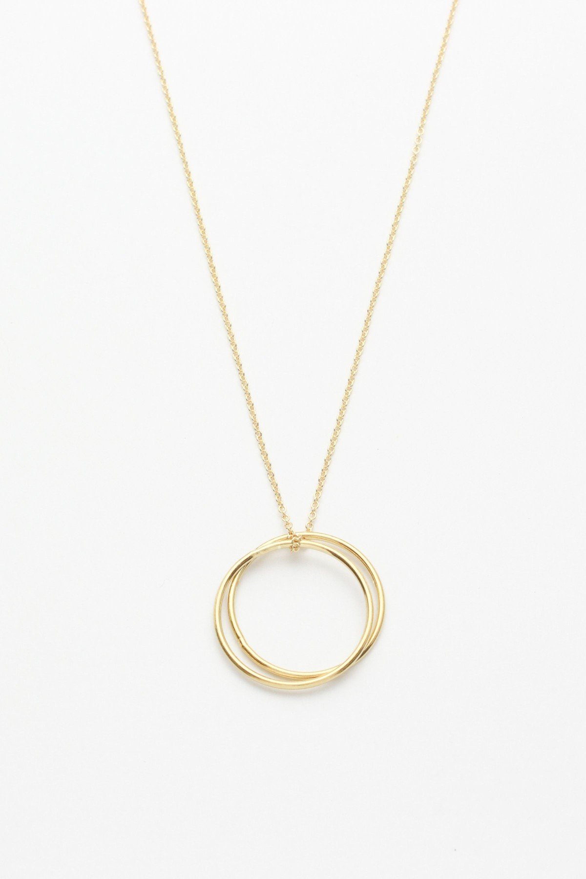 Kette Plain Circle Duett Gold