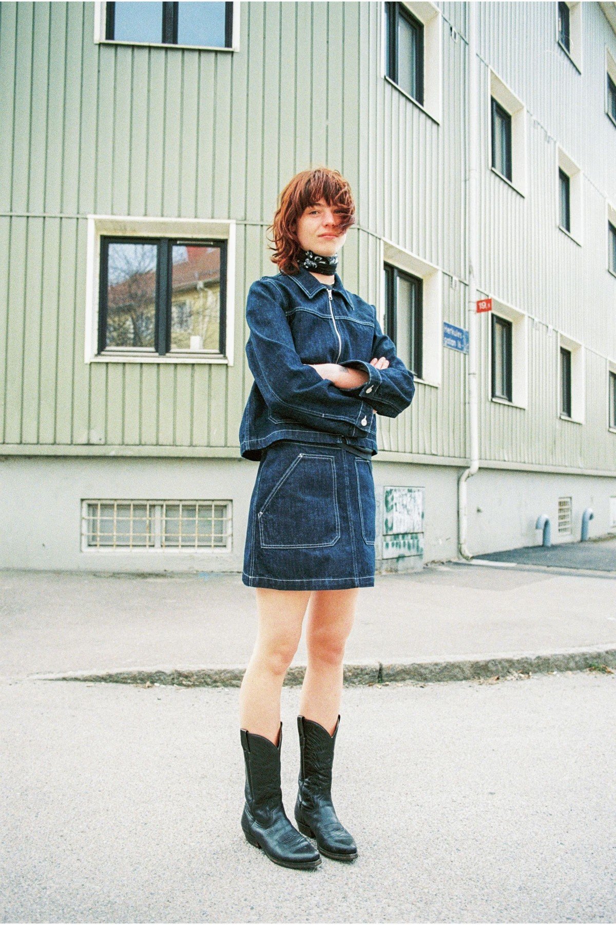 Jeansjacke Anja Workwear Blau