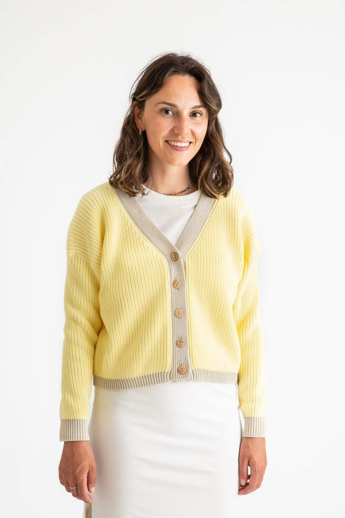 Cardigan Color Block