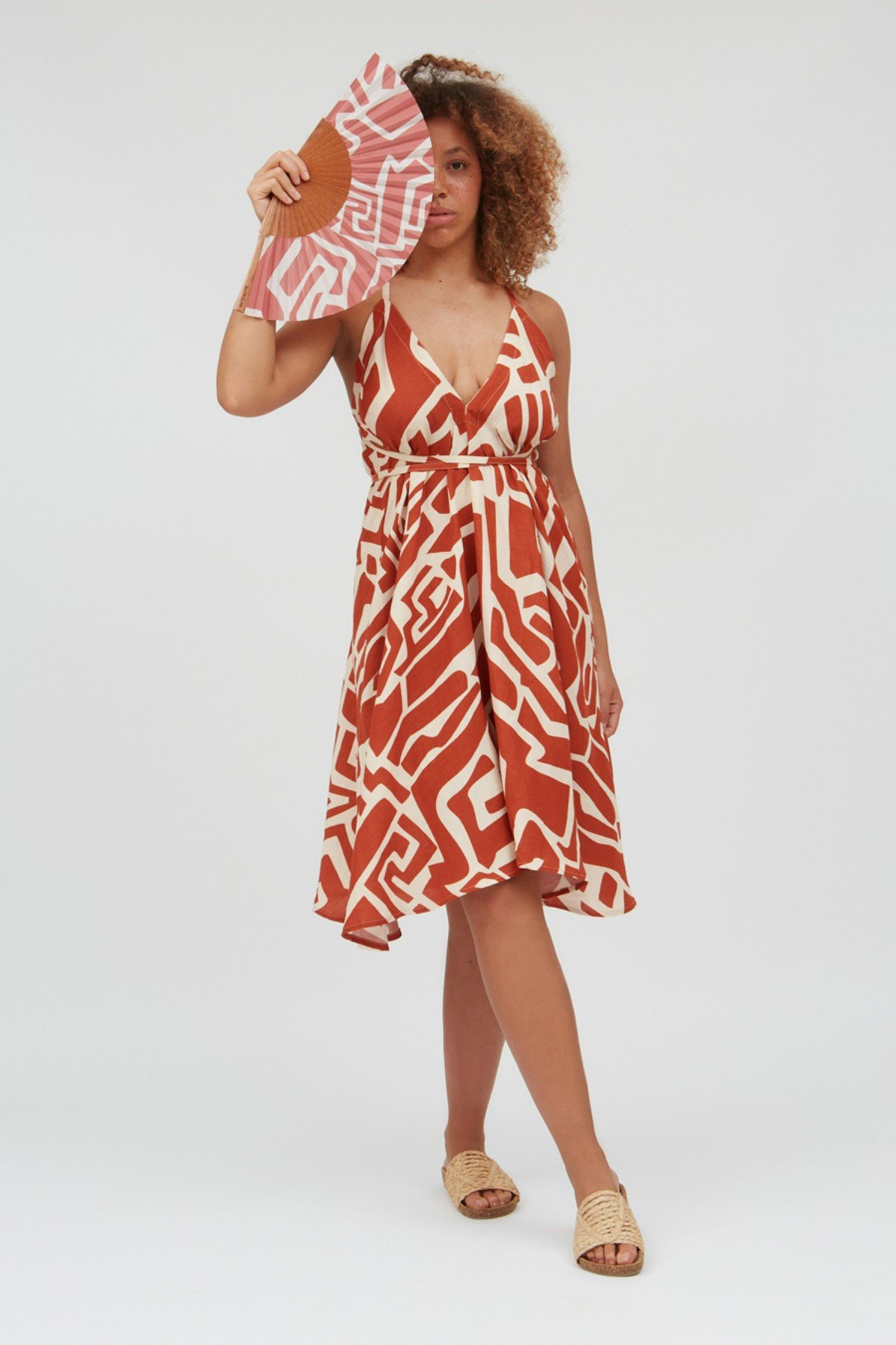 Kleid Multiposition Geo Print