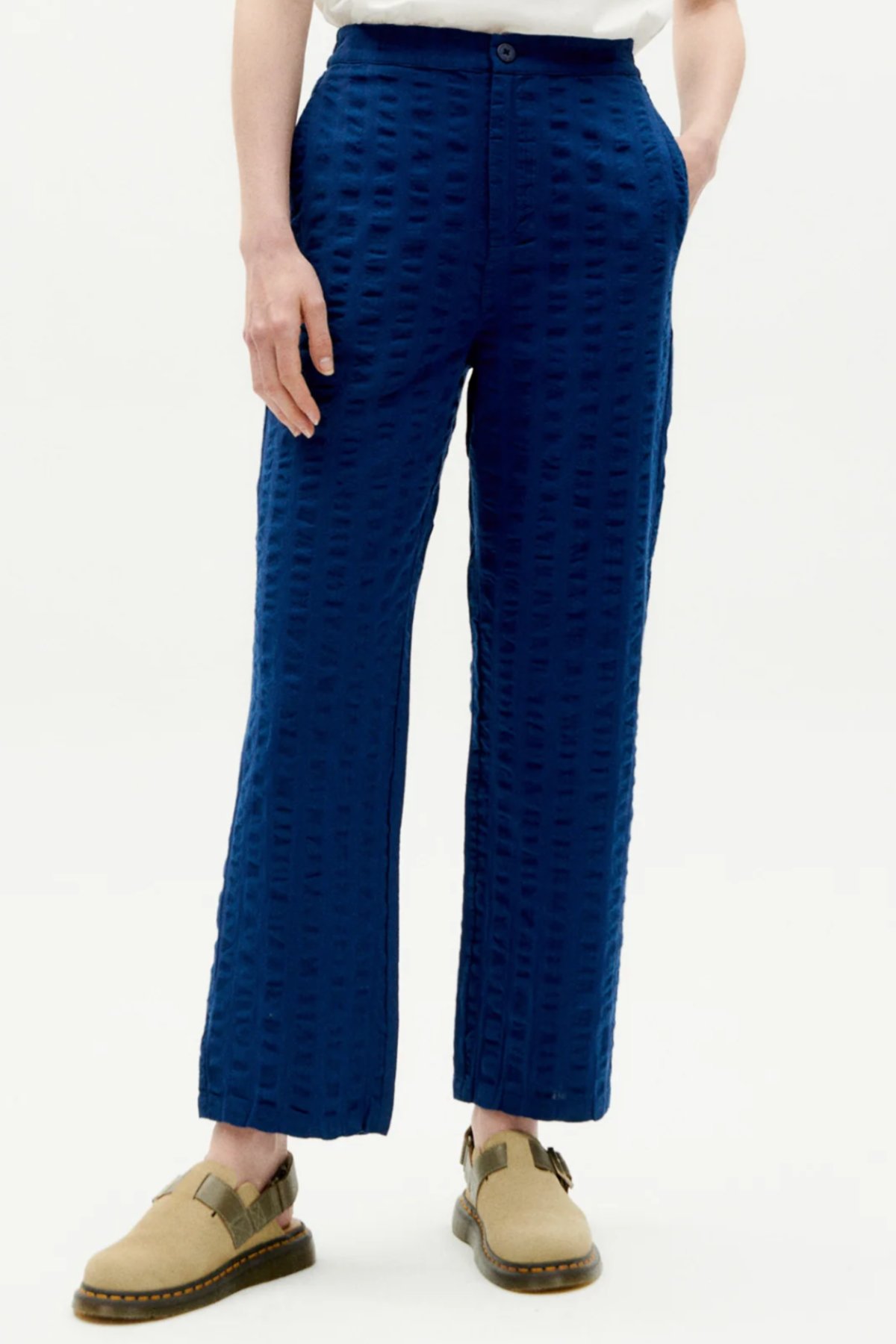 Hose Mariam Seersucker Big Blue