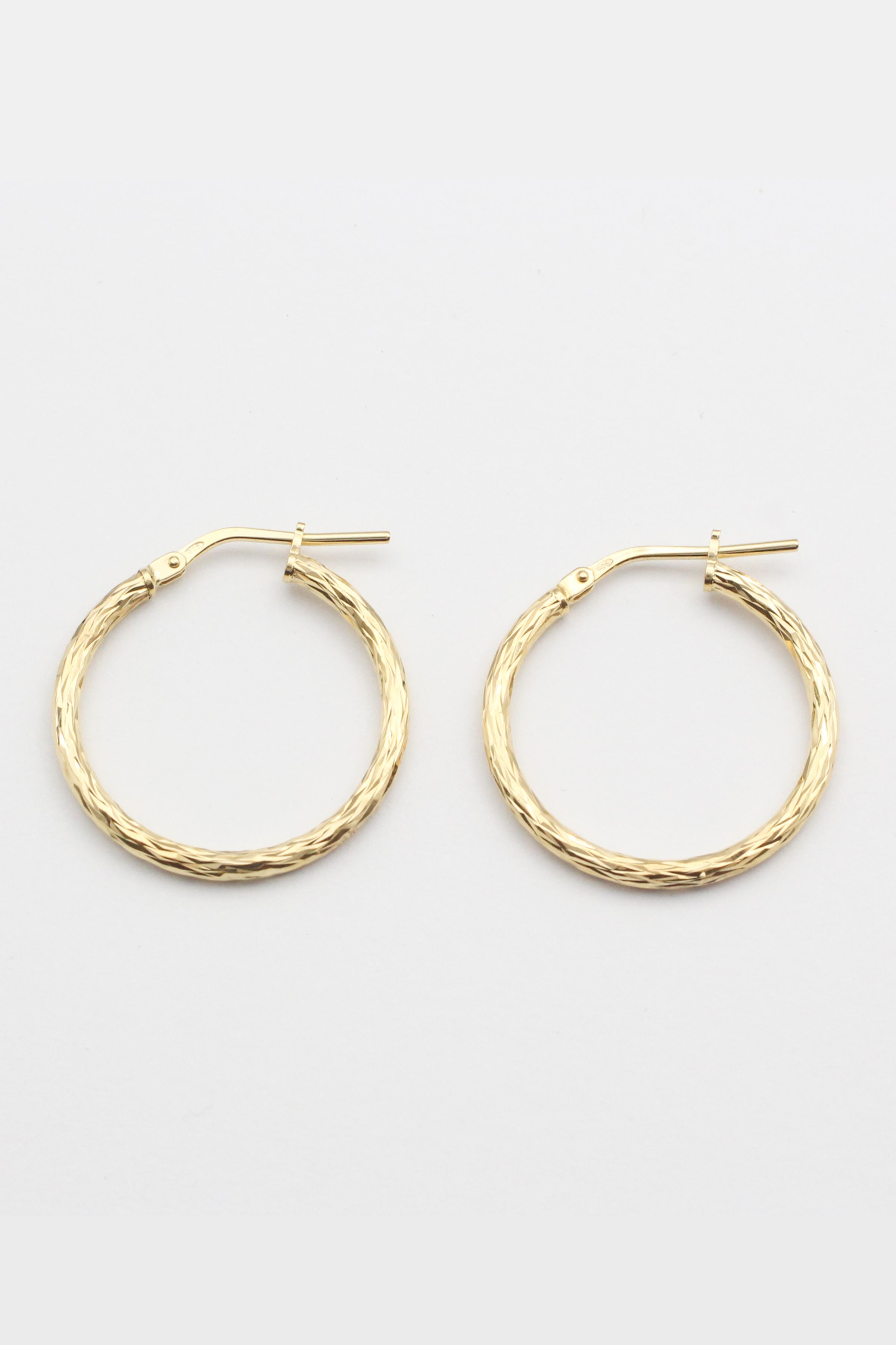 Jewelberry Creole Shiny Hoop Gold Loveco