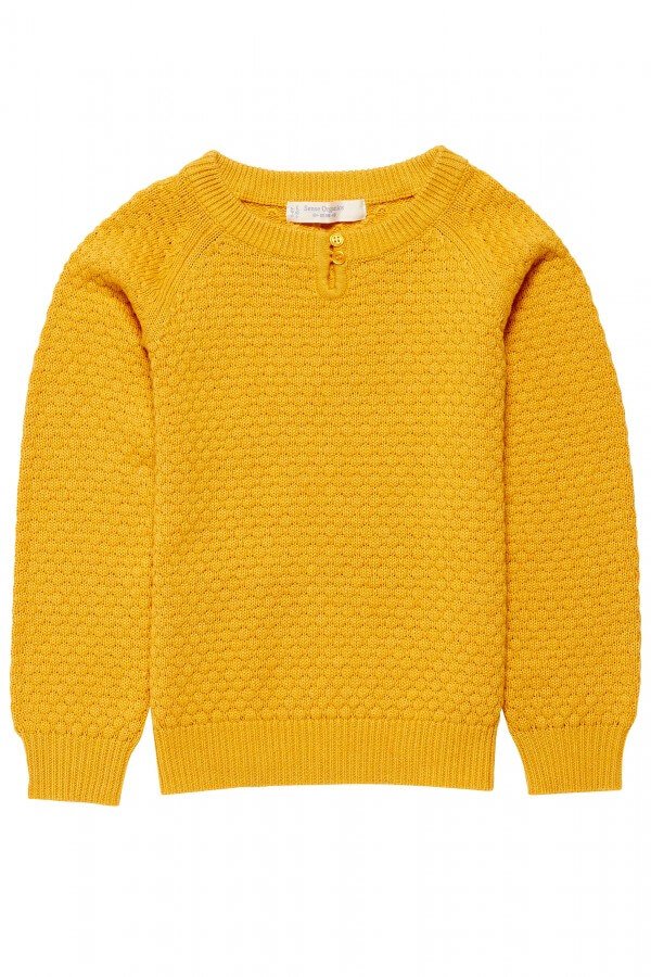 Sense Organics SWEATER LINA KNITTED MUSTARD GELB LOV12919 1