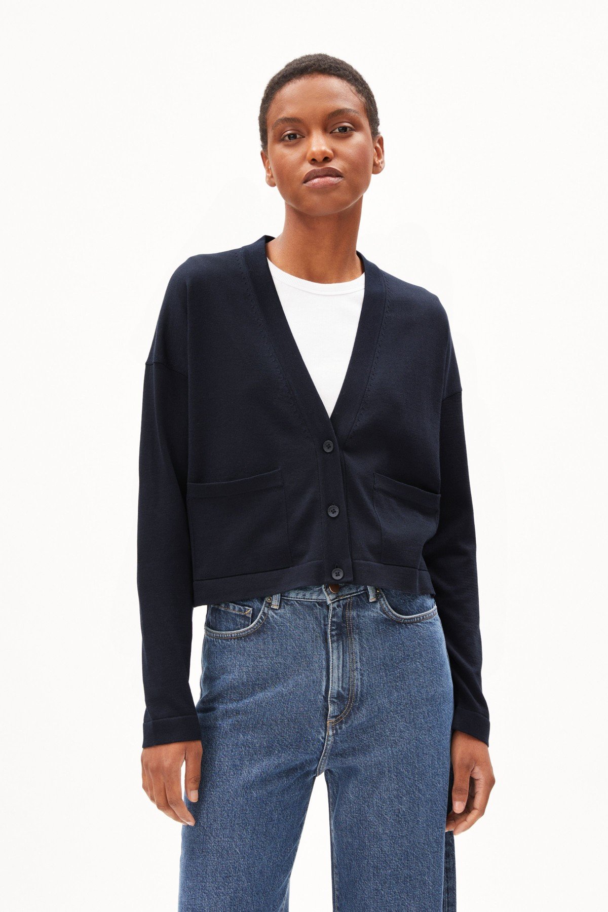 Cardigan Jaaike Strick Blau