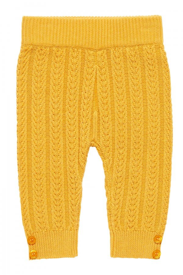 Sense Organics LEGGINGS PABLO KNITTED MUSTARD GELB LOV12931 2