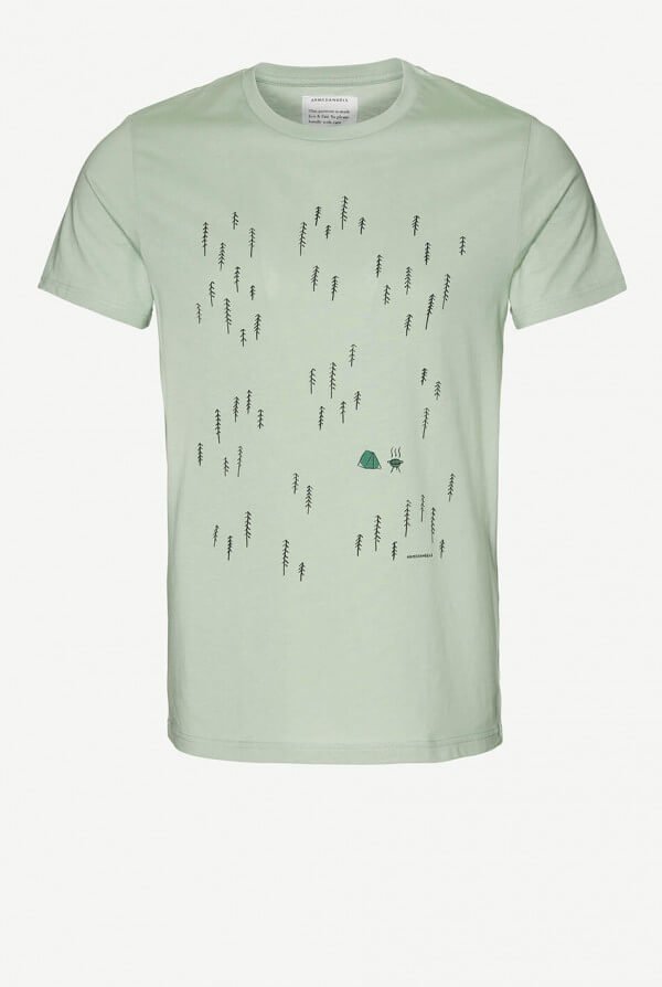 ARMEDANGELS T-SHIRT JAMES TENT FOREST PALE GRÜN LOV11975 1