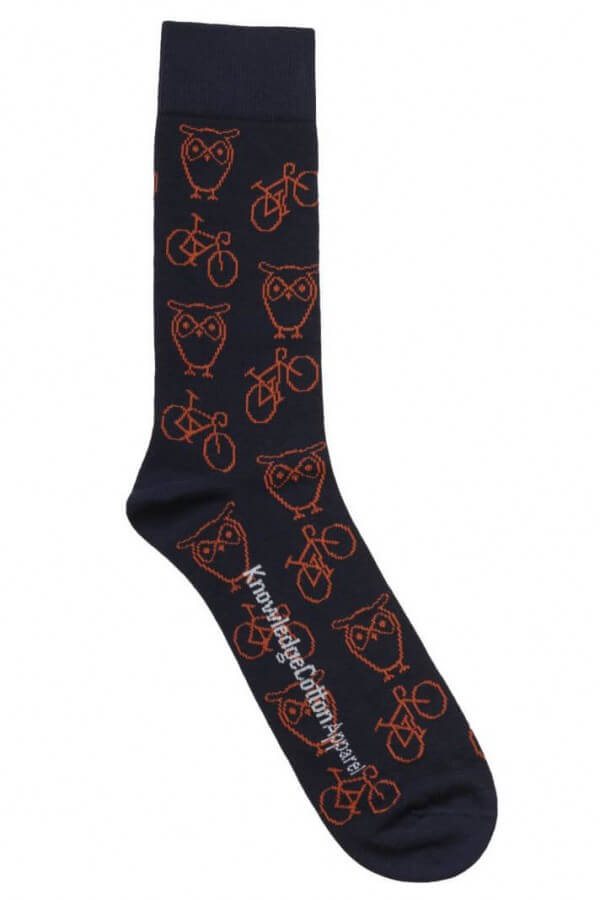 KnowledgeCotton Apparel SOCKEN BIKE ORANGE LOV12758 1