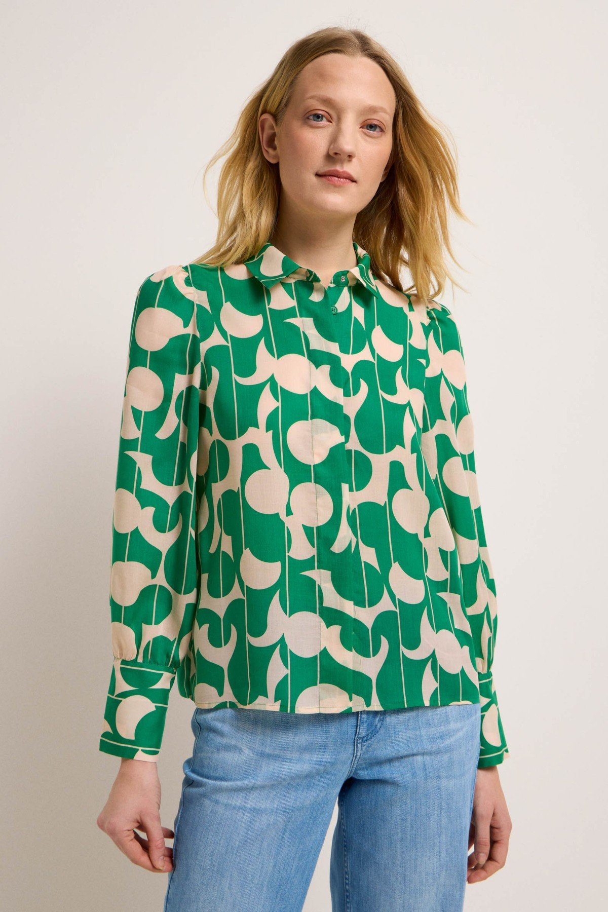 Hemdbluse Graphic Dots