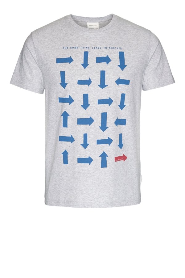 ARMEDANGELS T-SHIRT JAAMES LOGIC GRAU MELANGE LOV13323 1