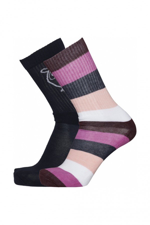 KnowledgeCotton Apparel SOCKEN TIMBER 2PACK STREIFEN LILA LOV13813 1