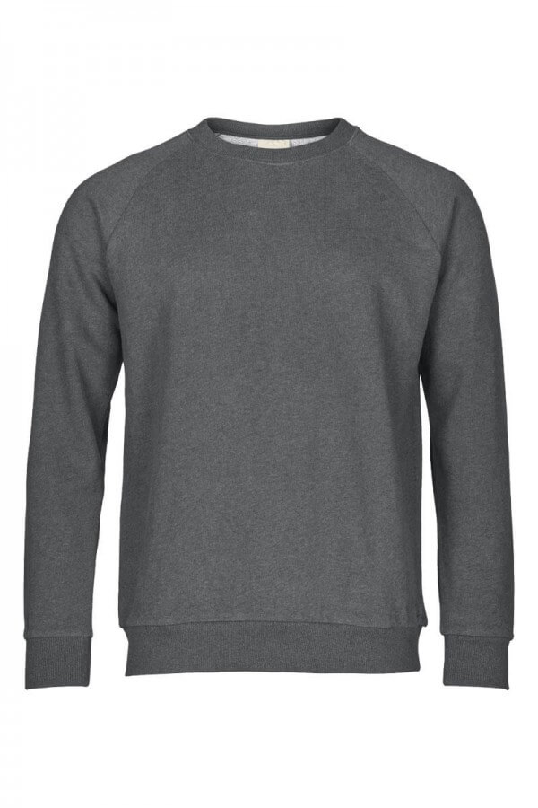 KnowledgeCotton Apparel SWEATSHIRT DARK GREY MELANGE LOV12366 1