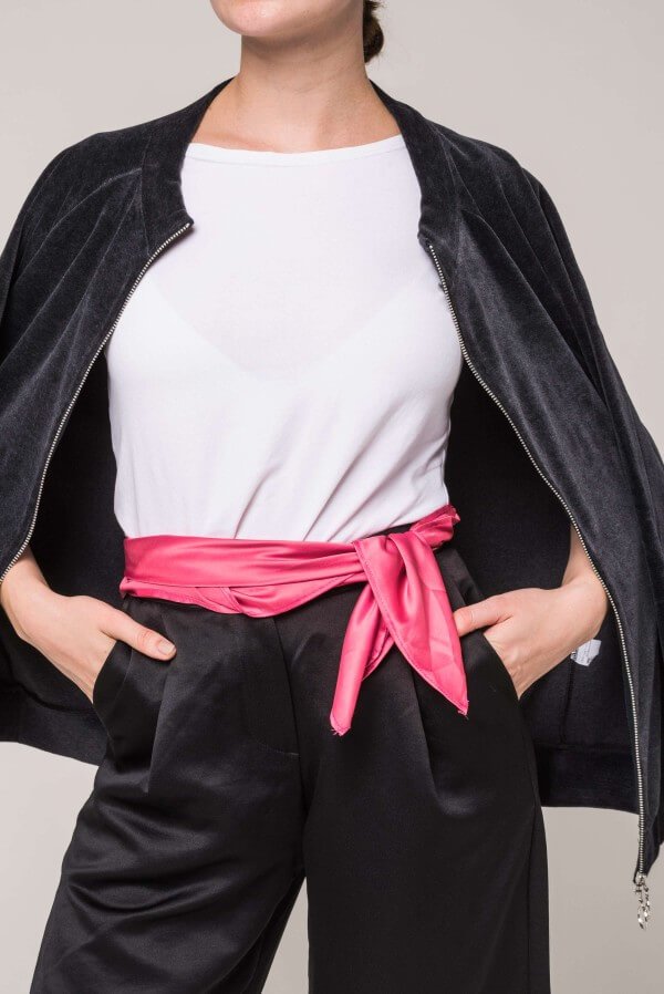 JAN 'N JUNE SCARF SILKY PINK LOV11570 159