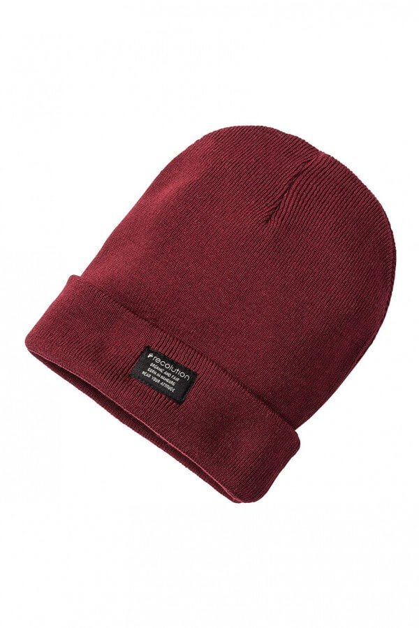 Mütze Knit Beanie Dunkelrot