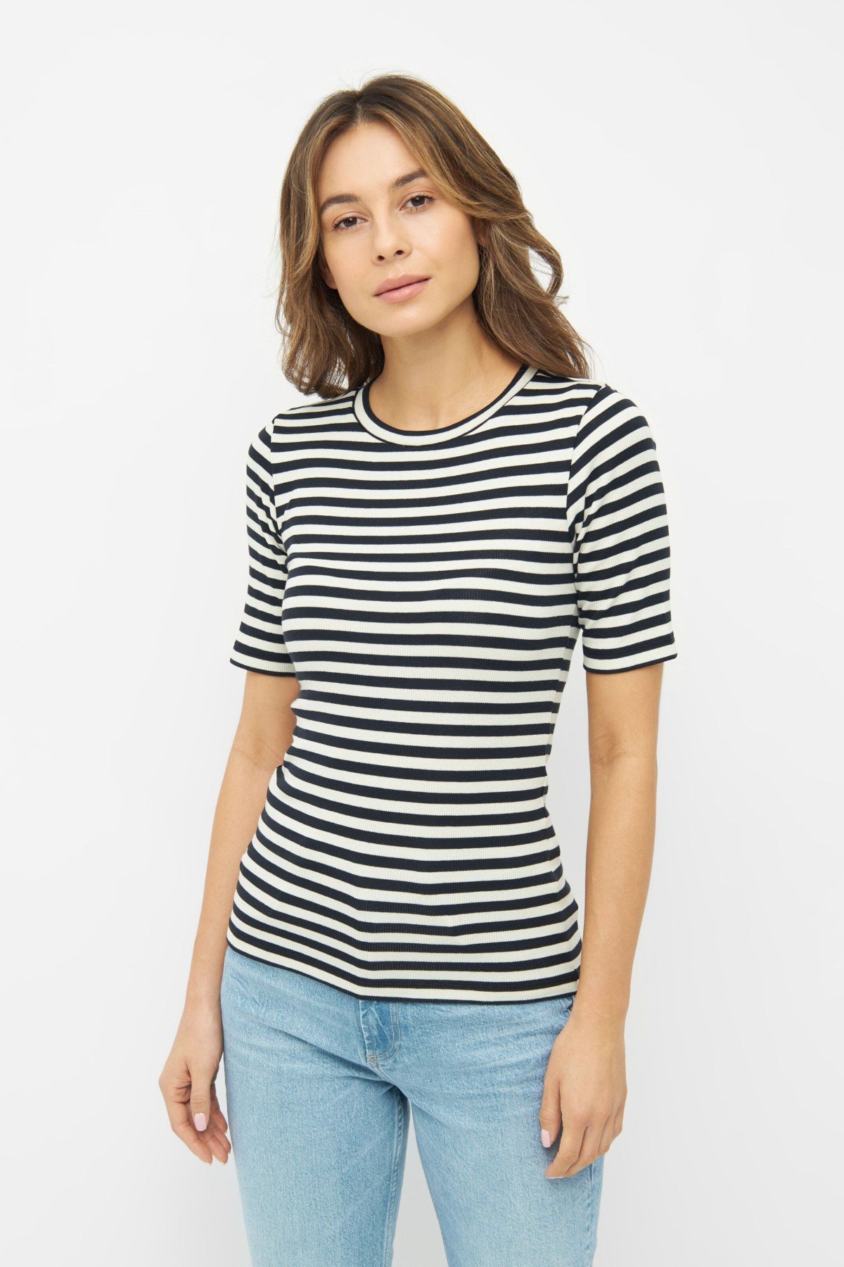 T-Shirt Rib Striped