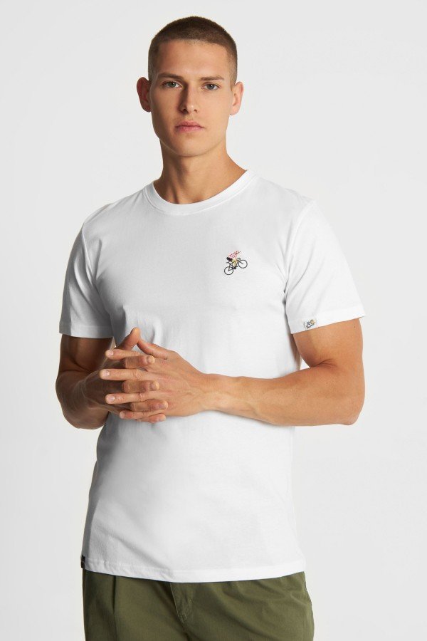 T-Shirt Stockholm Dots Rider Weiß
