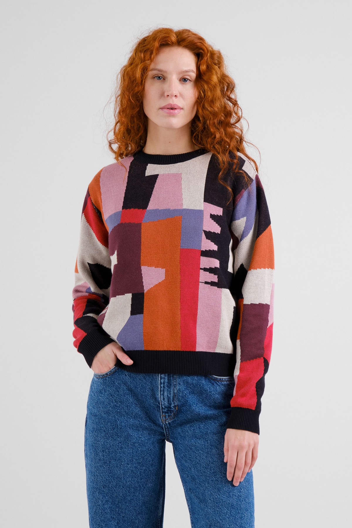 dedicated Pullover Arendal Abstract Chaos Rot