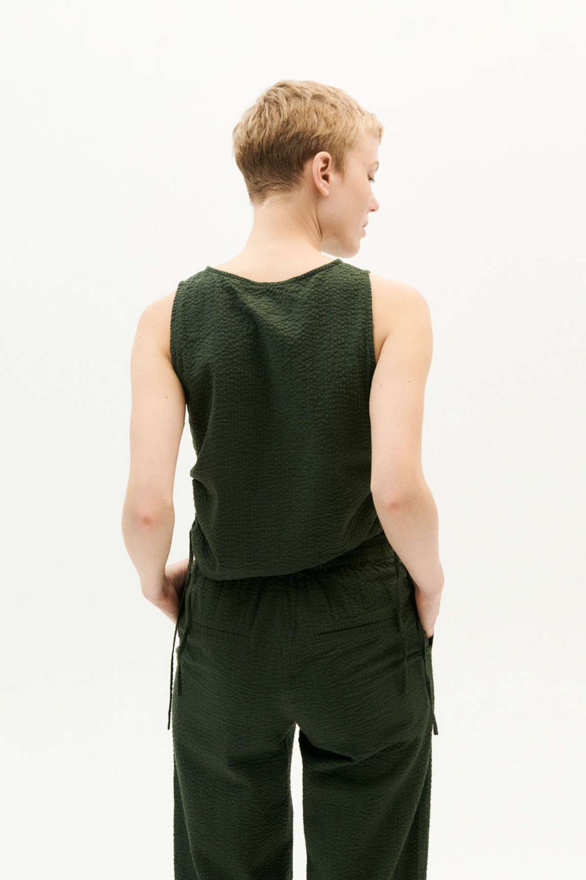 Thinking MU Hose Mariam Checks Grün | Loveco