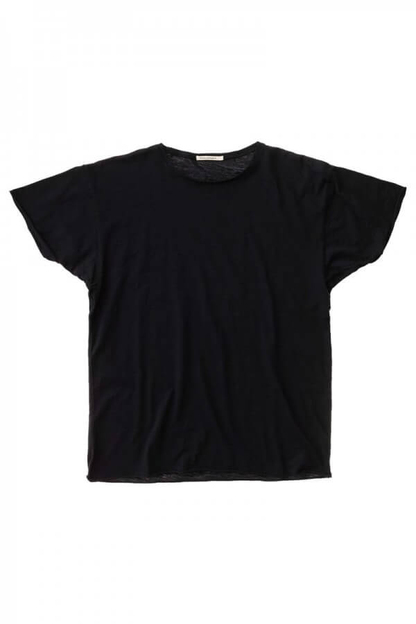 Nudie Jeans T-SHIRT ROGER SLUB BLACK LOV12602 1