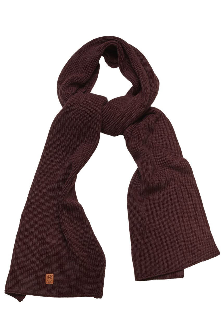 Schal Ribbing Dunkelrot from LOVECO Schal Ribbing Dunkelrot from LOVECO