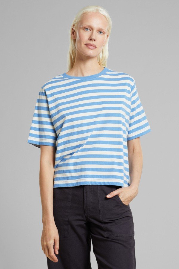 T-Shirt Vadstena Stripes Blau