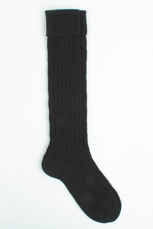 VNS Organic Socks KNIESTRÜMPFE SCHWARZ LOV11741 1