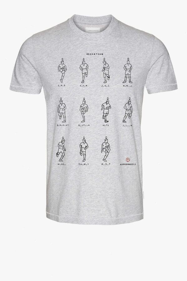 ARMEDANGELS T-SHIRT JAMIE THE TEAM GREY MELANGE LOV12337 1
