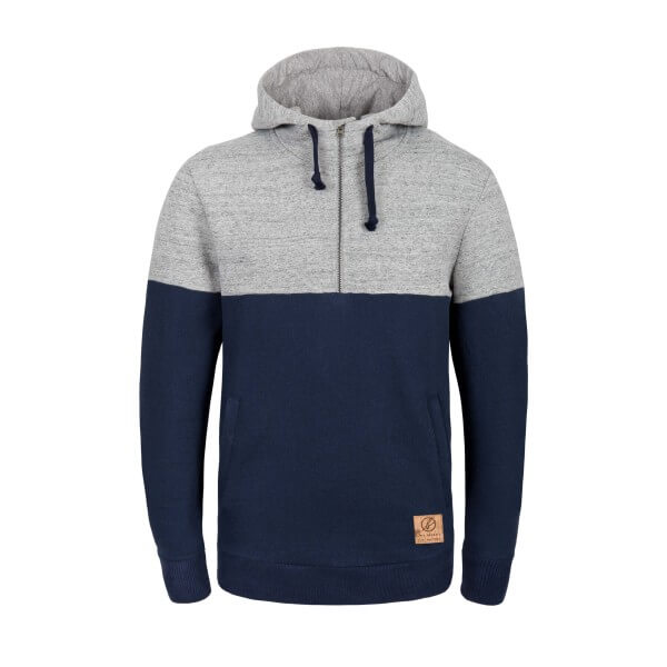 bleed HOODY DENIM HALF ZIP BLUE LOV11467 1