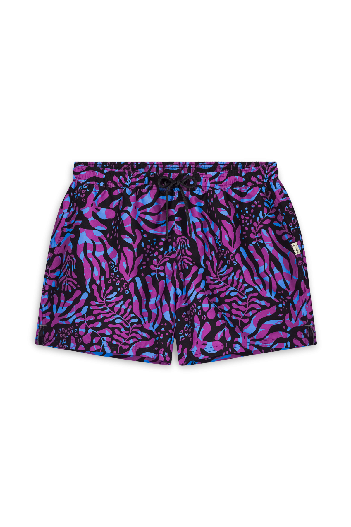 Badeshorts Leafs Schwarz