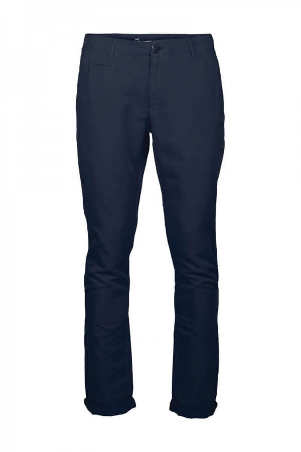 KnowledgeCotton Apparel CHINO PANTS GARMENT DYED TOTAL ECLIPSE DUNKELBLAU LOV12294 1