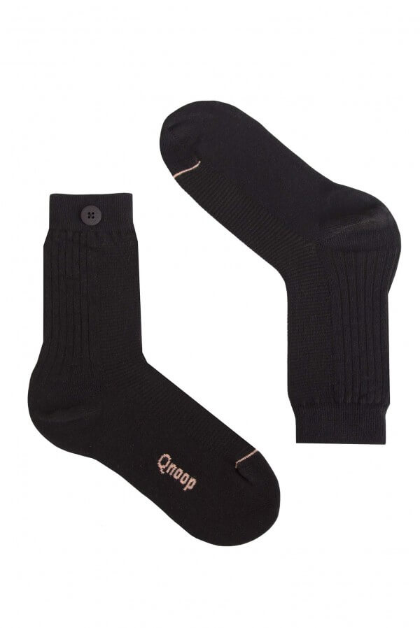 Qnoop SOCKS 2 WAY RIB SCHWARZ LOV11926 1