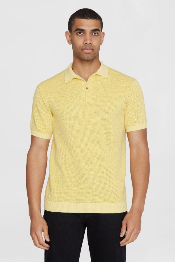 Poloshirt Two Toned Knitted