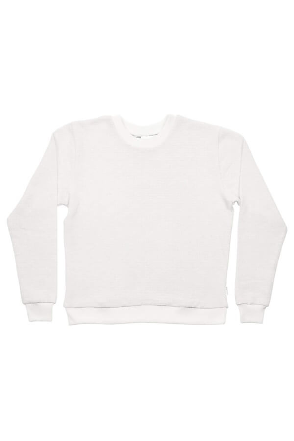 dedicated SWEATSHIRT YSTAD WAFFLE WEISS LOV12101 1