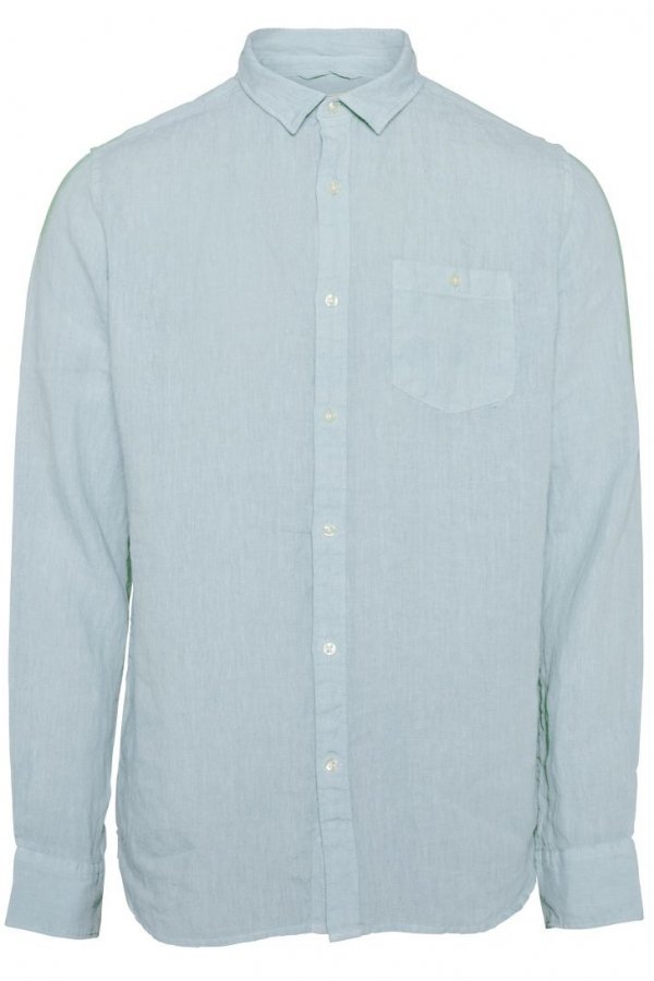 KnowledgeCotton Apparel HEMD FABRIC DYED HELLBLAU LOV13253 1