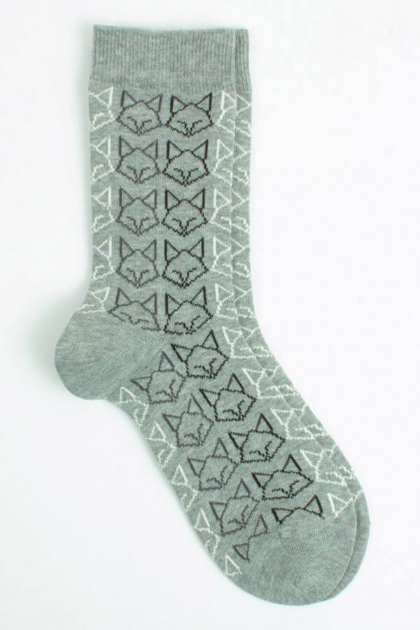 VNS Organic Socks SOCKEN CAT GRAU LOV11858 1