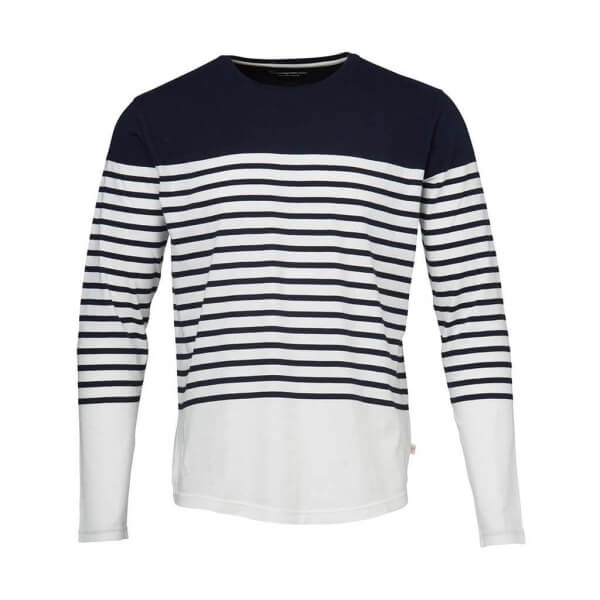 knowledgecottonapparel-longsleeve-blockstripes-black