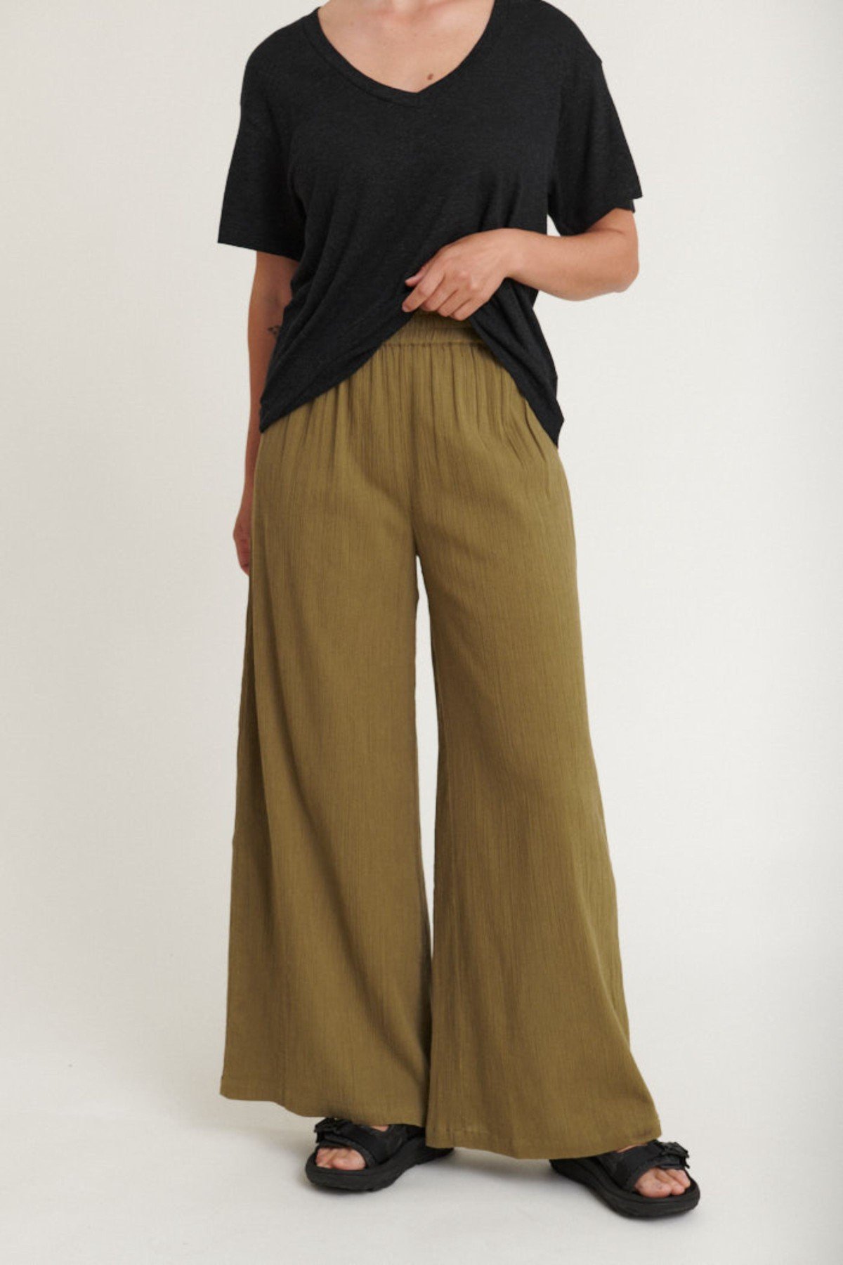 Hose Simone Loose Grün